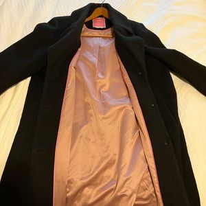 Kate Spade pink Lined Wool Coat XL